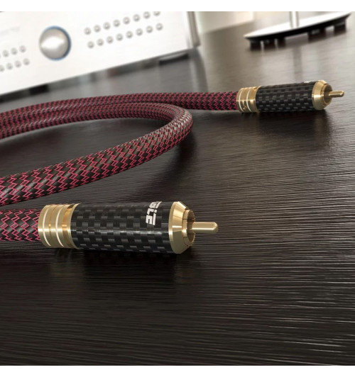 Ricable Invictus Coaxial - Kabel cyfrowy koaksjalny interkonekt audio RCA - RCA 75 Ohm