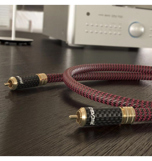 Ricable Invictus Coaxial - Kabel cyfrowy koaksjalny interkonekt audio RCA - RCA 75 Ohm