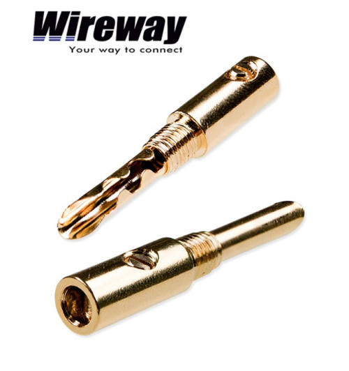 Wtyk bananowy głośnikowy Wireway WW420704 - para