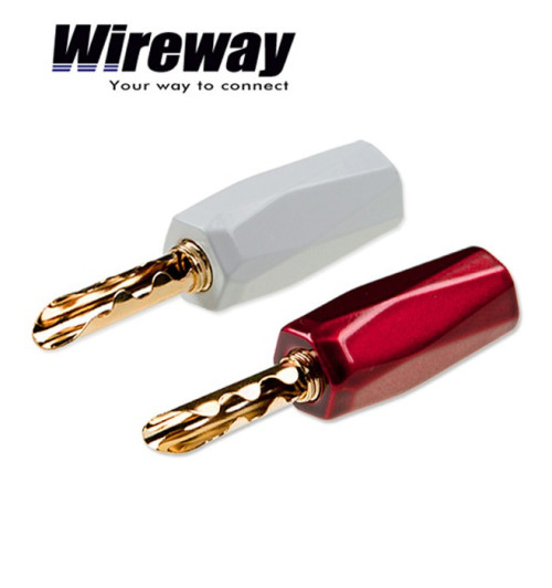 Wtyk bananowy głośnikowy Wireway WW420704 - para