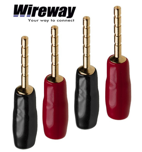 Wtyk głośnikowy typu szpilka Wireway WW420701 - para