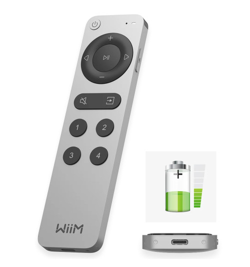 WiiM Voice Remote 2 - Pilot bezprzewodowy do odtwarzaczy sieciowych i wzmacniaczy WiiM