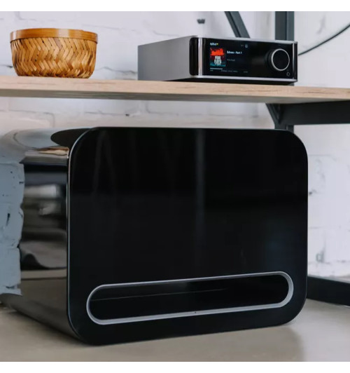 WiiM Sub Pro - Bezprzewodowy subwoofer aktywny 8" 250W z AI RoomFit, Wi-Fi 6 i Bluetooth 5.3