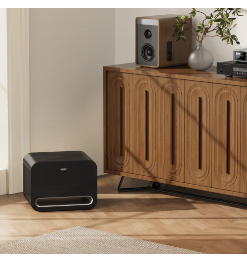 WiiM Sub Pro - Bezprzewodowy subwoofer aktywny 8" 250W z AI RoomFit, Wi-Fi 6 i Bluetooth 5.3