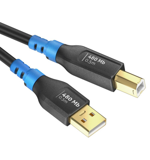PureLink FI-U200-005 FlexInstall - Kabel USB 2.0 USB-A do USB-B 2A/5V/10W 480 Mbps 0,5m
