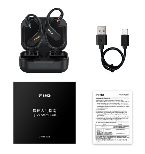 FiiO UTWS5 2025 2-pin 0.78mm - Adapter bezprzewodowy TWS Bluetooth 5.2 do słuchawek