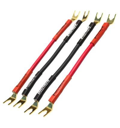 Ricable Dedalus Bridge Elite EPF - Audiofilskie zworki do kolumn głośnikowych widły-widły komplet 4x 16cm