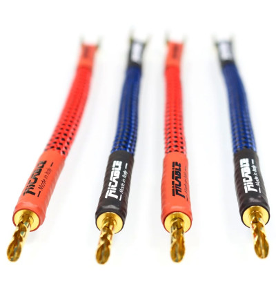 Ricable Invictus Bridge Reference RPB - Audiofilskie zworki do kolumn głośnikowych widły-banan komplet 4x 18cm