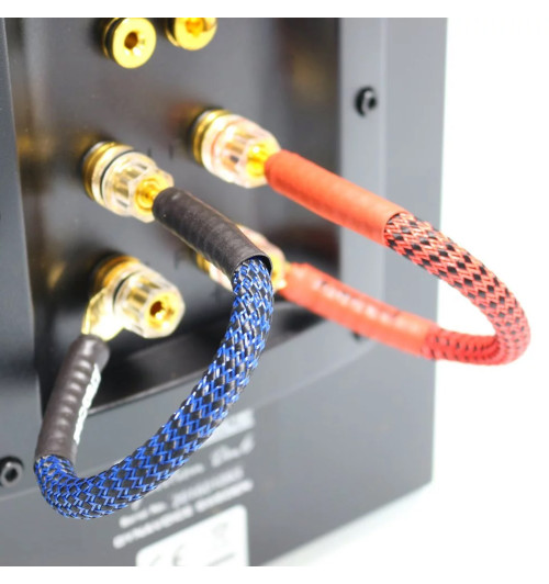 Ricable Invictus Bridge Reference RPB - Audiofilskie zworki do kolumn głośnikowych widły-banan komplet 4x 18cm