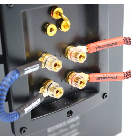 Ricable Invictus Bridge Reference RPF - Audiofilskie zworki do kolumn głośnikowych widły-widły komplet 4x 18cm