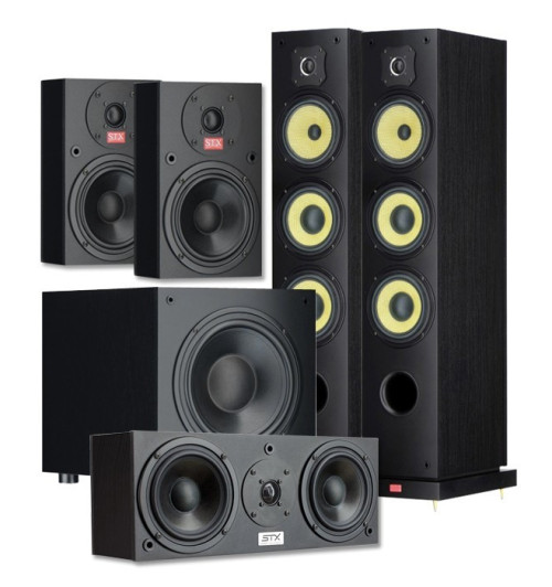 Zestaw kolumn kina domowego STX 5.1 - FS-250n, E-200n, C-200n, S-250n