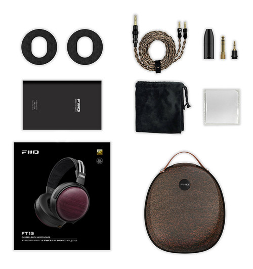 FiiO FT13 - Słuchawki wokółuszne zamknięte z drewnianymi nausznikami