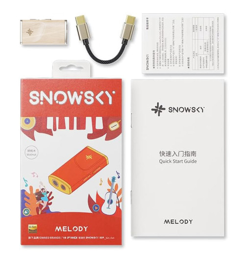FiiO Snowsky Melody - Przenośny drewniany wzmacniacz słuchawkowy z DAC