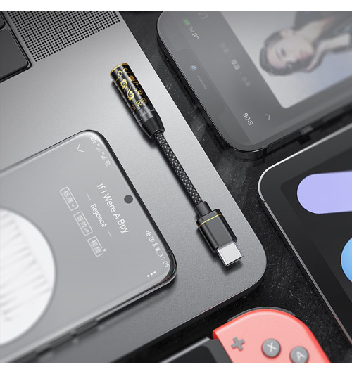 FiiO x Jade Audio JIEZI B 4.4mm - Wzmacniacz słuchawkowy z przetwornikiem DAC USB-C