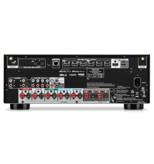 Denon AVC-X2850H - Wzmacniacz AV do kina domowego 7.2 150W 8K 3D z HEOS Built-in