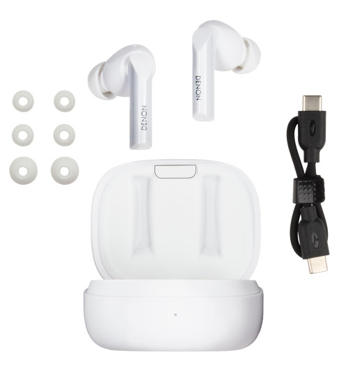 Denon AH-C840NCW - Bezprzewodowe słuchawki dokanałowe TWS z ANC Bluetooth 5.3