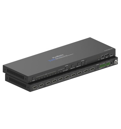 PureLink PureTools PT-SP-HD28-48G - Przełącznik / rozdzielacz 2x8 HDMI 2.1 8K/60Hz 48Gbps ze skalerem i ekstrakcją audio