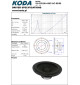 KODA SU-255-50-4-MC-AC-00/00 (D3) – zamienny głośnik niskotonowy subwoofer