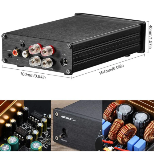 AIYIMA A07 – kompaktowy wzmacniacz stereo 2x300W z układem TPA3255