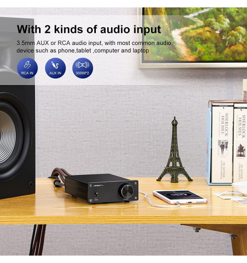 AIYIMA A07 – kompaktowy wzmacniacz stereo 2x300W z układem TPA3255