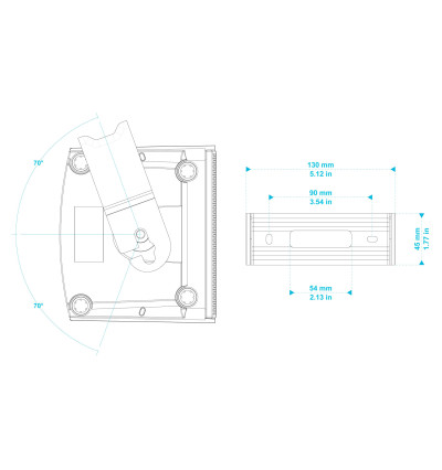 Biamp Desono KUBO5T - Kompaktowe głośniki naścienne (para)