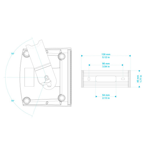 Biamp Desono KUBO5T - Kompaktowe głośniki naścienne (para)