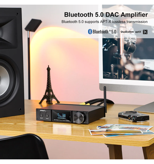 AIYIMA D05 – High-endowy wzmacniacz stacjonarny z Bluetooth 5.0