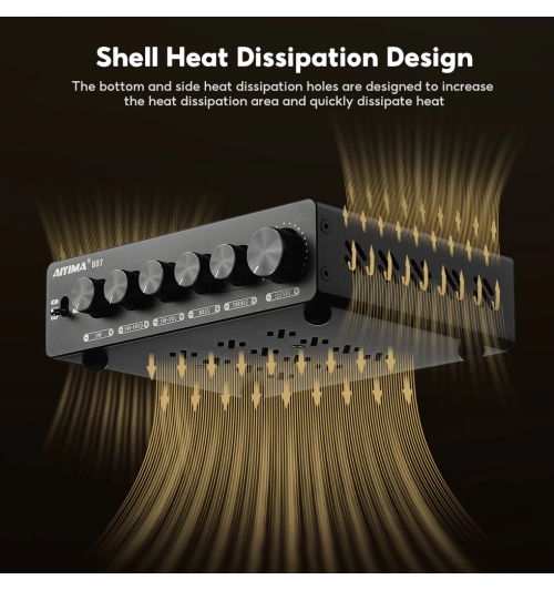 AIYIMA B07 – High-endowy wzmacniacz mocy z Bluetooth 5.2 i potężnym brzmieniem