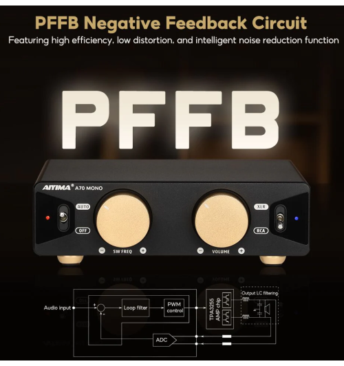 AIYIMA A70 MONO – potężny wzmacniacz MONO
