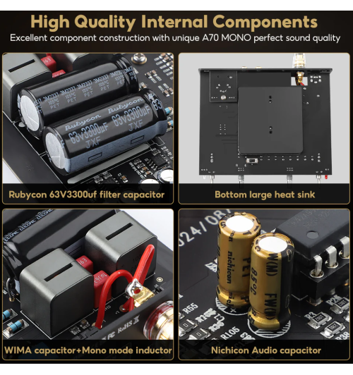 AIYIMA A70 MONO – potężny wzmacniacz MONO