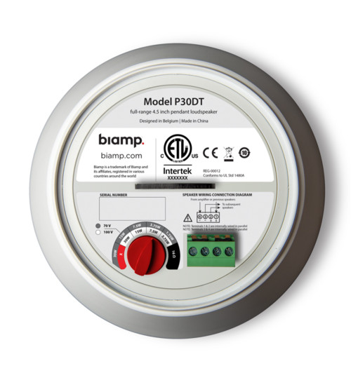 Biamp Desono P30DT - Wiszący głośnik sufitowy