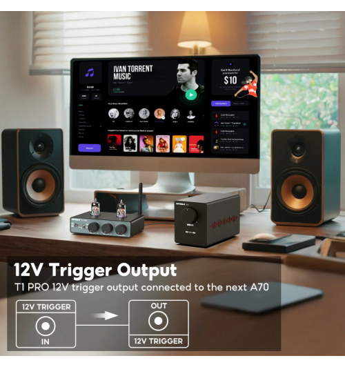 AIYIMA T1 PRO – lampowy przedwzmacniacz Hi-Fi z Bluetooth 5.1