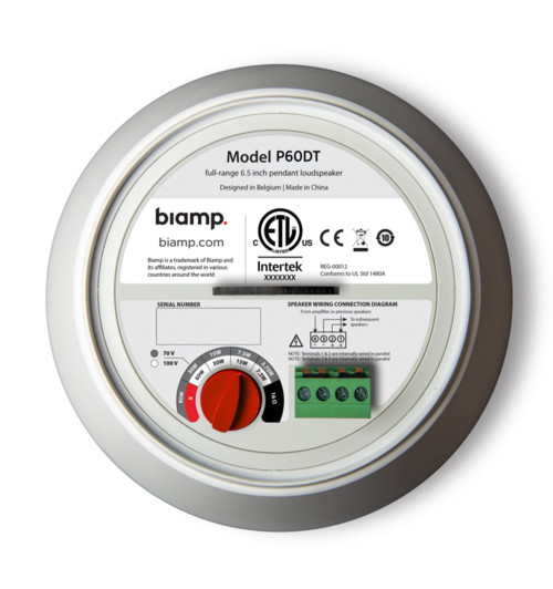 Biamp Desono P60DT - Wiszący głośnik sufitowy