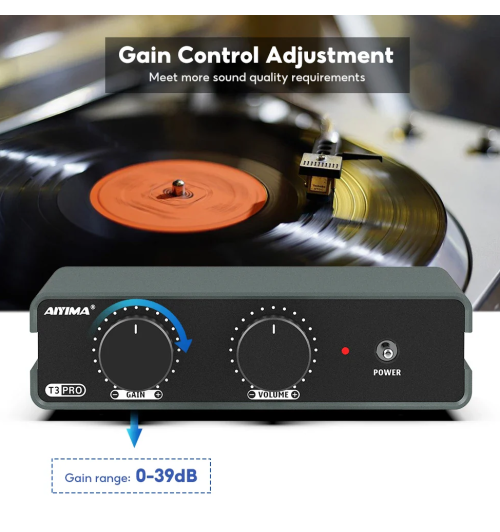 AIYIMA T3 PRO – lampowy przedwzmacniacz gramofonowy MM/MC