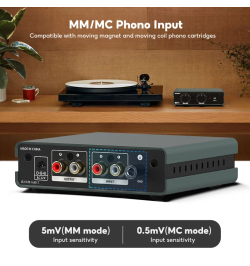 AIYIMA T3 PRO – lampowy przedwzmacniacz gramofonowy MM/MC