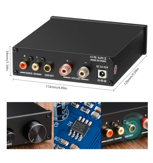 AIYIMA A3001 – kompaktowy wzmacniacz do subwoofera o mocy 300W
