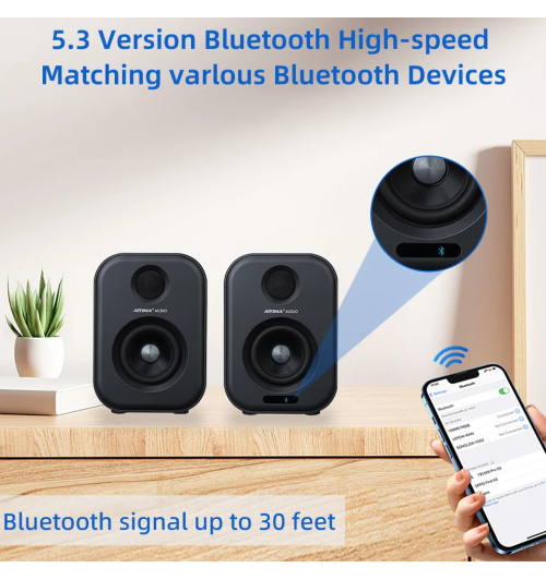 AIYIMA S400 – kompaktowe aktywne głośniki stereo o mocy 80W