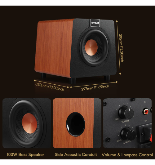 AIYIMA 800X – Potężny subwoofer o imponującym basie i stabilnej konstrukcji