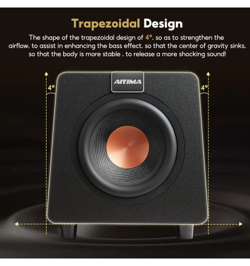 AIYIMA 800X – Potężny subwoofer o imponującym basie i stabilnej konstrukcji