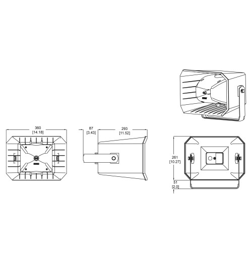 Biamp MPLT62-G - Wodoodporny głośnik tubowy wewnętrzny / zewnętrzny