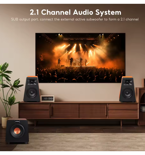 AIYIMA S30 – kompaktowe aktywne głośniki Bluetooth o mocy 100W