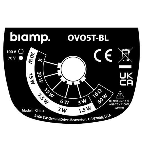 Biamp OVO5T - Kompaktowe głośniki naścienne (para)