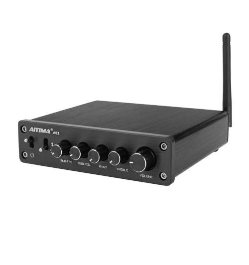 AIYIMA A03 – wzmacniacz mocy 2.1 z Bluetooth 5.2 i regulacją basu
