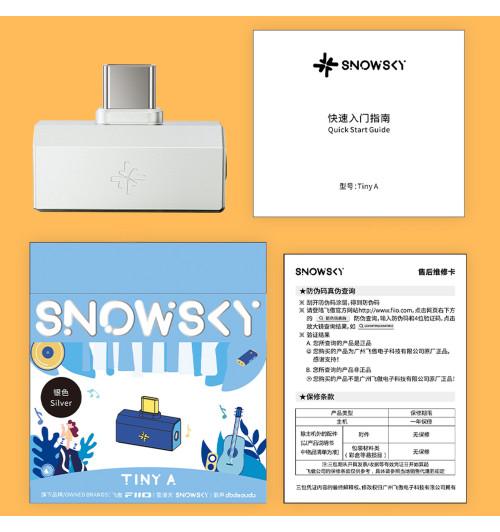 FiiO Snowsky Tiny A - Wzmacniacz słuchawkowy z DAC USB-C + 3,5mm Jack