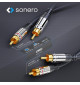 Sonero SAC700 - Kabel interkonekt stereo audio 2x RCA - 2x RCA