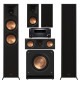 Zestaw kina domowego 5.1: Klipsch RP-6000F II + RP-500M II + RP-500C II + RP-1200SW + Onkyo TX-RZ50