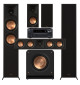 Zestaw kina domowego 5.1: Klipsch RP-6000F II + RP-500M II + RP-404C II + RP-1200SW + Onkyo TX-NR7100