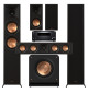 Zestaw kina domowego 5.1: Klipsch RP-6000F II + RP-500M II + RP-404C II + RP-1200SW + Onkyo TX-RZ50