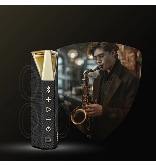 BUGANi Brief - Przenośny głośnik bezprzewodowy Bluetooth 5.0