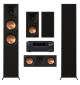 Zestaw kina domowego 5.0: Klipsch RP-6000F II + RP-500M II + RP-500C II + Onkyo TX-NR7100